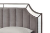 Миниатюра фото кровать двуспальная с зеркальными вставками garda decor n-bd1894v gr | 220svet.ru