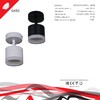 Миниатюра фото спот reluce 53004-9.5-001il spot light gx53 bk | 220svet.ru