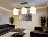 Миниатюра фото потолочная люстра на штанге ambrella light traditional loft tr tr303046/3 bk/gd | 220svet.ru