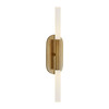 Миниатюра фото бра rousseau medium vanity brass | 220svet.ru