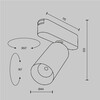 Миниатюра фото трековый магнитный светодиодный светильник maytoni focus led tr103-1-12w3k-m-w | 220svet.ru