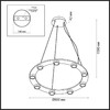 Миниатюра фото подвесной светодиодный светильник odeon light turman 6631/75l | 220svet.ru