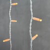Миниатюра фото гирлянда бахрома 3,2 x 0,9 м экстра тепло-белая 220в, 168 led, провод белый каучук, ip65 ltc ll168-8-2eww | 220svet.ru