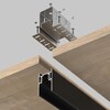 Миниатюра фото скоба регулируемая для накладного шинопровода maytoni accessories for tracks gravity tra010hcb | 220svet.ru