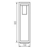 Миниатюра фото садовый светильник kanlux vimo 80 br 34989 | 220svet.ru