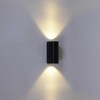 Миниатюра фото настенный светильник reluce 86845-9.2-002kt led2*5w bk | 220svet.ru
