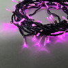 Миниатюра фото гирлянда нить 10м розовая 24в, 100 led, провод черный пвх, ip54 ltc pst100-11-1p | 220svet.ru