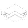 Миниатюра фото соединитель l-образный внутренний для магнитного шинопровода arte lamp linea-accessories a480833 | 220svet.ru