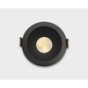 Миниатюра фото встраиваемый светильник italline it08-8040 black 3000k | 220svet.ru
