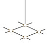 Миниатюра фото люстра molecular 4 black/gold delight collection | 220svet.ru
