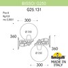 Миниатюра фото светильник уличный настенный fumagalli bisso/g250 g25.131.000.axe27dn | 220svet.ru