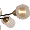 Миниатюра фото потолочная люстра illumico il8243-6cou-79 bk gd | 220svet.ru