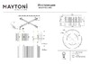Миниатюра фото потолочный светильник maytoni frame mod174cl-06g | 220svet.ru