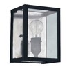 Миниатюра фото настенный светильник ideal lux igor ap1 nero | 220svet.ru