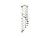 Миниатюра фото встраиваемый светильник ambrella light crystal k3440 cl/bk/ch | 220svet.ru
