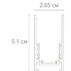 Миниатюра фото магнитный шинопровод arte lamp linea-accessories a460233 | 220svet.ru