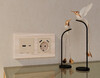 Миниатюра фото лицевая панель для электрической розетки с/з со шторками usb a+a ambrella volt quant alfa ap3290 | 220svet.ru