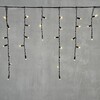 Миниатюра фото гирлянда бахрома с колпачком 3,1 x 0,5 м тепло-белая 220в, 120 led, провод черный пвх, ip65 ltc pil120cap-11-2ww | 220svet.ru