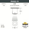 Миниатюра фото потолочный накладной светильник fumagalli franca 90  3a7.000.000.axu1l | 220svet.ru