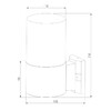 Миниатюра фото уличный настенный светильник elektrostandard 35125/u a055630 | 220svet.ru