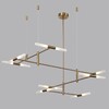 Миниатюра фото подвесная люстра odeon light defance 4306/16 бронзовый | 220svet.ru