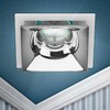 Миниатюра фото светильник встраиваемый декоративный эра kl102 wh/ch под лампу mr16 gu5.3 белый/хром б0056354 | 220svet.ru
