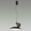 Миниатюра фото подвесной светодиодный светильник odeon light travertino 6626/20l черный | 220svet.ru