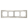 Миниатюра фото рамка стеклянная на 4 поста voltum s70 vls110403 (кашемир, стекло) | 220svet.ru