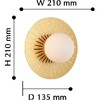 Миниатюра фото настенный светильник favourite sonnenblume 2356-1w | 220svet.ru