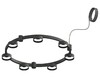 Миниатюра фото корпус подвесной люстры ambrella light diy spot techno ring sbk черный песок c9238 | 220svet.ru