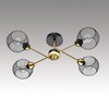 Миниатюра фото потолочная люстра на штанге lumion tunara 8247/4c черный | 220svet.ru