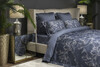 Миниатюра фото пододеяльник принт тенсель магнолия синий 145*210 garda decor 144hf-10413 | 220svet.ru