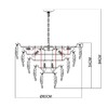 Миниатюра фото подвесная люстра arte lamp lilly a4070lm-12go | 220svet.ru