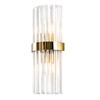 Миниатюра фото настенный светильник crystal lux sorpresa ap2 brass/transparente | 220svet.ru