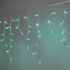 Миниатюра фото гирлянда бахрома с колпачком 3,1 x 0,5 м аква 220в, 120 led, провод прозрачный пвх, ip65 ltc pil120cap-10-2a | 220svet.ru