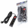 Миниатюра фото удлинитель uniel ultra 3гн х 7м с/з s-gcu3-7b black ul-00010020 | 220svet.ru