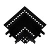 Миниатюра фото коннектор reluce rl 06202 corner connector bk | 220svet.ru
