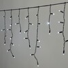 Миниатюра фото гирлянда бахрома 3,1 x 0,5 м белая 24в, 120 led, провод черный каучук, ip65 ltc ll120-1-1w | 220svet.ru