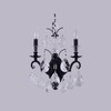 Миниатюра фото бра crystal lux magnifico ap2 black/transparent | 220svet.ru
