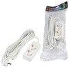 Миниатюра фото удлинитель uniel ultra 2гн х 5м с/з s-gcu2-5 white ul-00009999 | 220svet.ru