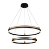 Миниатюра фото подвесная светодиодная люстра crystal lux fernando sp123w led  black/gold | 220svet.ru