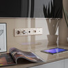 Миниатюра фото накладка для двойной розетки еthernet rj-45 werkel шампань рифленый w1191110 | 220svet.ru