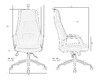 Миниатюра фото офисное кресло dobrin ken lmr-133bl_b-m_el-rxt051-21-13078 | 220svet.ru