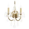 Миниатюра фото бра crystal lux odelis ap2 gold | 220svet.ru