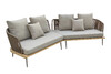 Миниатюра фото диван bayley угловой уличный серый garda decor 129kn-03042 | 220svet.ru