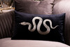 Миниатюра фото подушка с вышивкой черная 30*50см garda decor 70sw-19590 | 220svet.ru