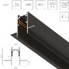Миниатюра фото шинопровод низковольтный 4-контактный  для гкл lightstar uno pro 509237p | 220svet.ru