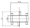 Миниатюра фото набор угловых коннекторов deko-light connector mia straight, black 930160 | 220svet.ru