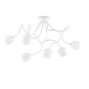 Миниатюра фото потолочная люстра ideal lux octopus pl6 bianco | 220svet.ru