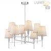 Миниатюра фото потолочная люстра на штанге lumion karmen 8279/8 хром | 220svet.ru